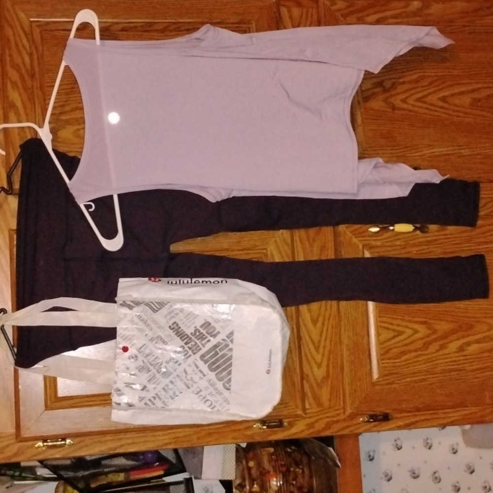 Lululemon full length leggings and Lululemon top